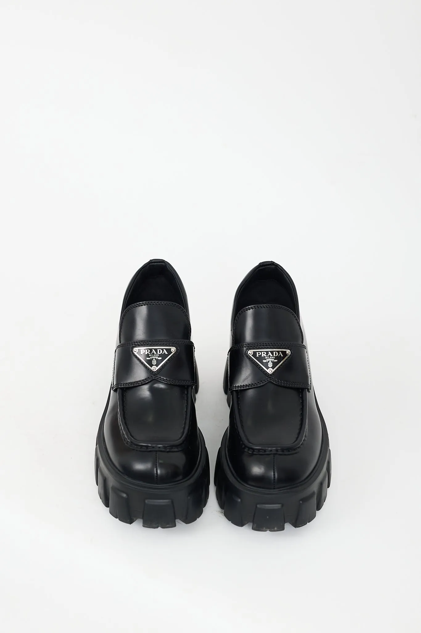 Black Monolith Platform Logo Loafer