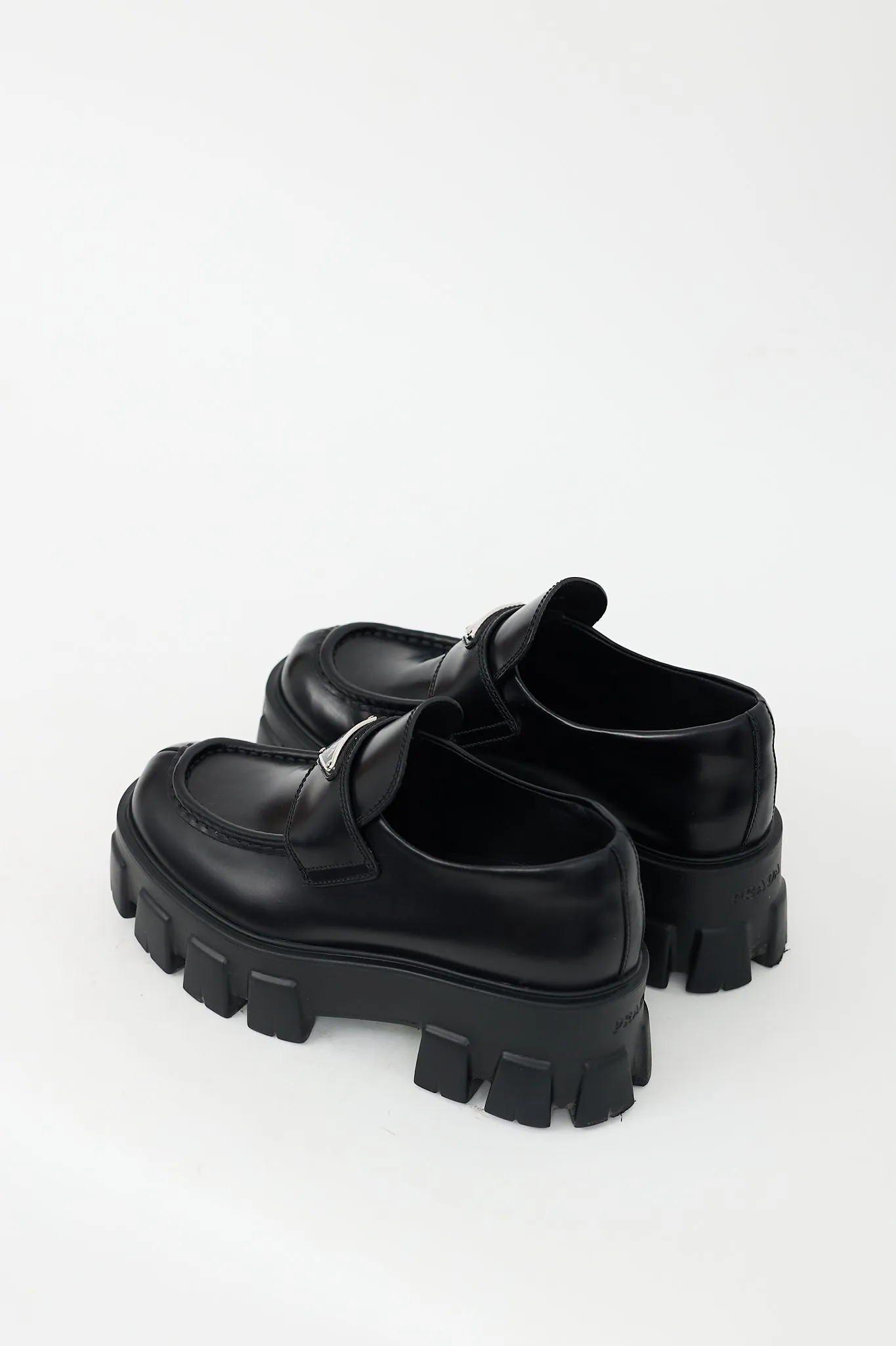 Black Monolith Platform Logo Loafer