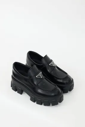 Black Monolith Platform Logo Loafer