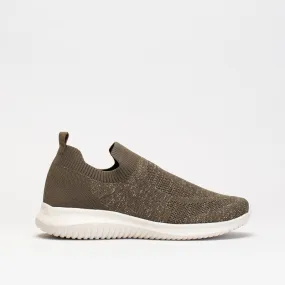 Giovanni Women Lurex Slip On Knit Sneaker _ 150621