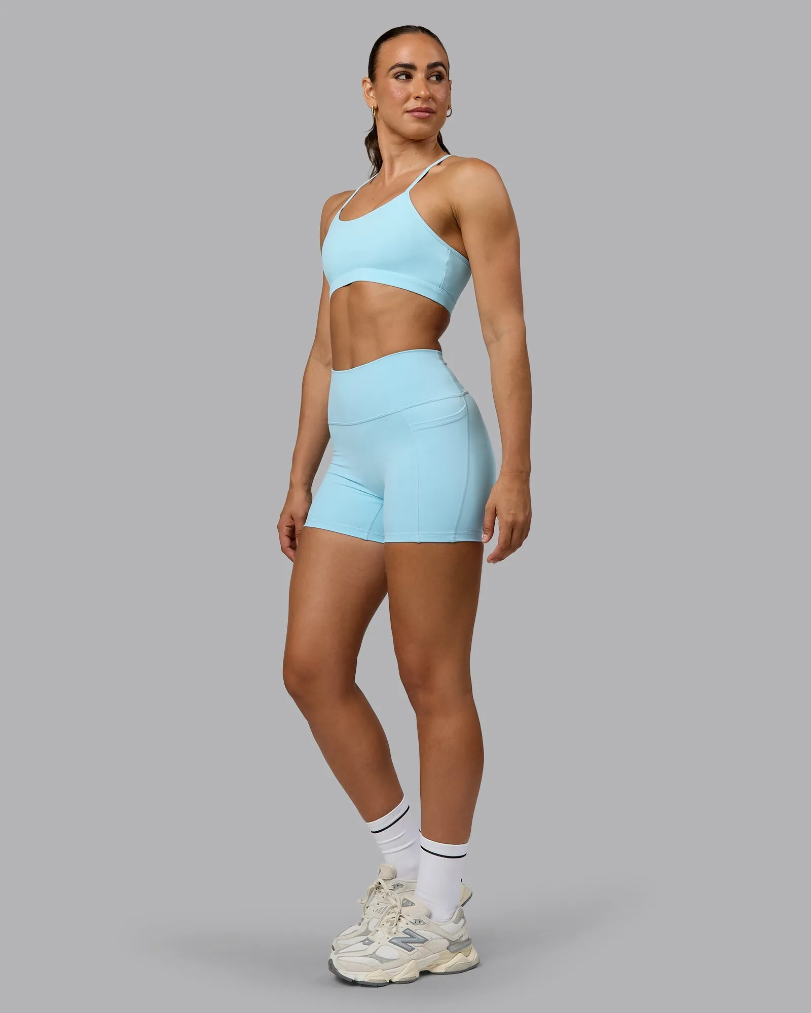 Glow Sports Bra - Crystal  Blue
