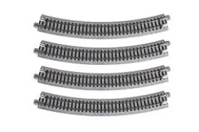 Kato 20-130 (N) 348mm (13 3/4") Radius 30º Curve Track [4 pcs]