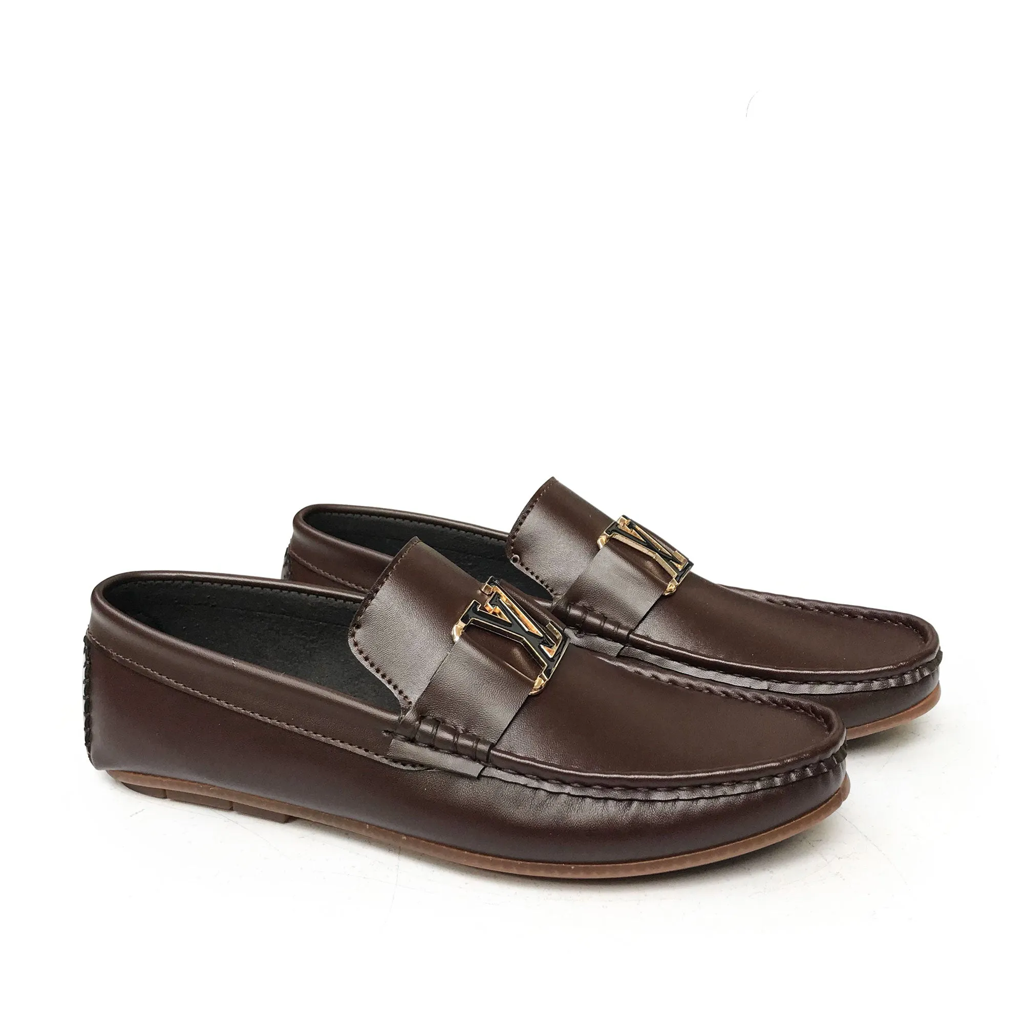 L-V BROWN LOAFERS