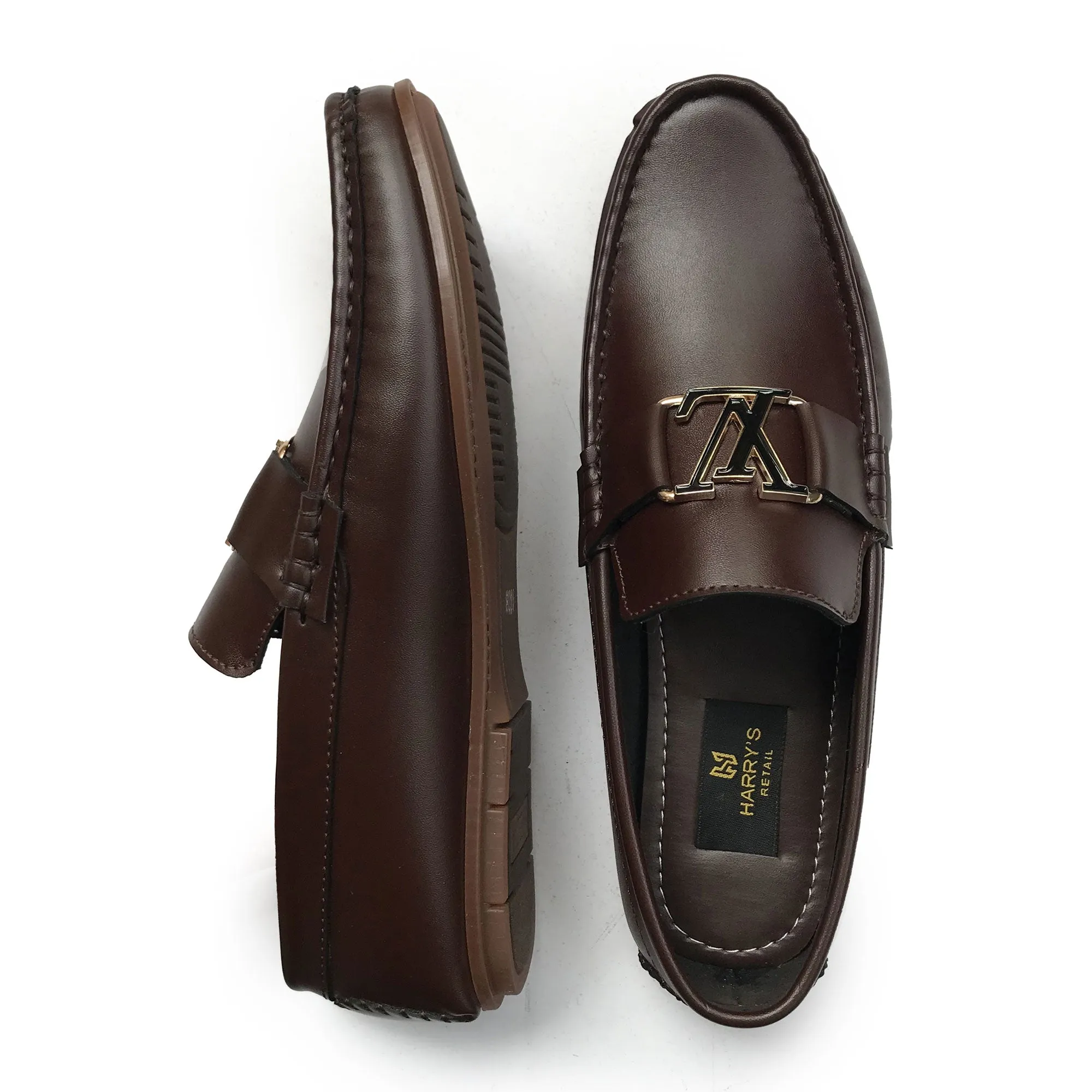 L-V BROWN LOAFERS