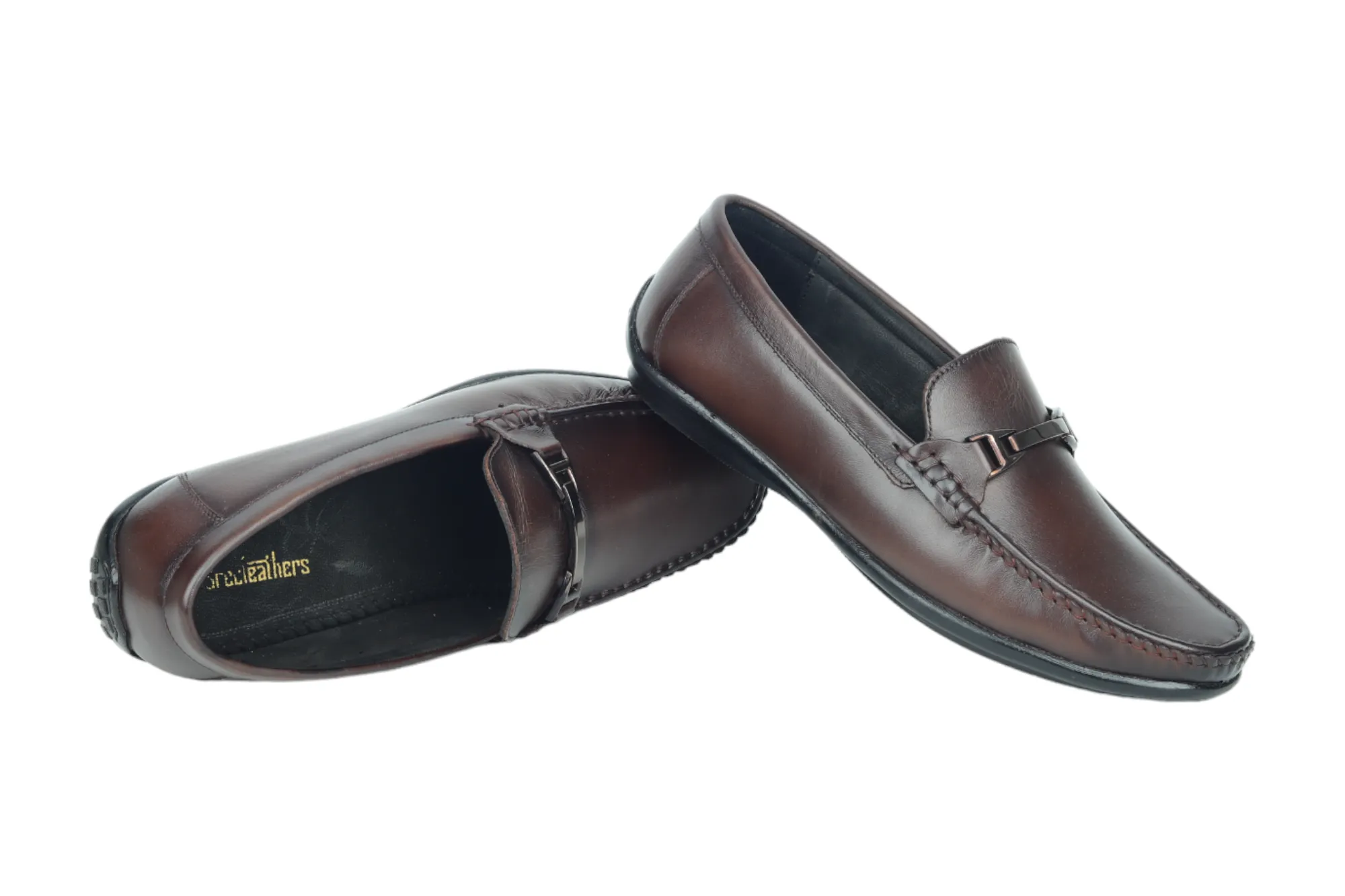 Mens leather loafer shoe 98001