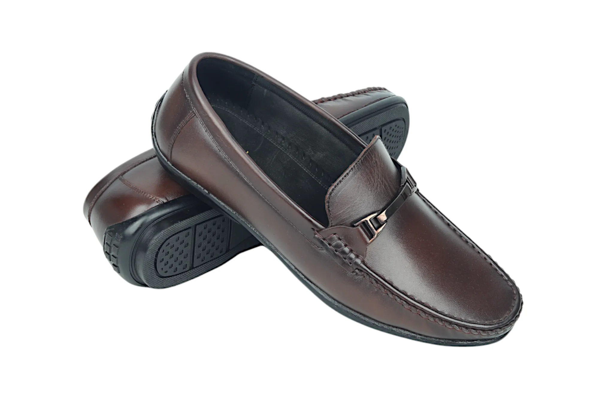 Mens leather loafer shoe 98001