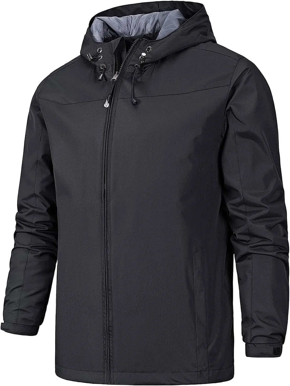 Men's Lightweight Softshell Jacket Hiking Windbreaker Jackets Hooded Waterproof Windproof Raincoat Outdoor Coat Unisex