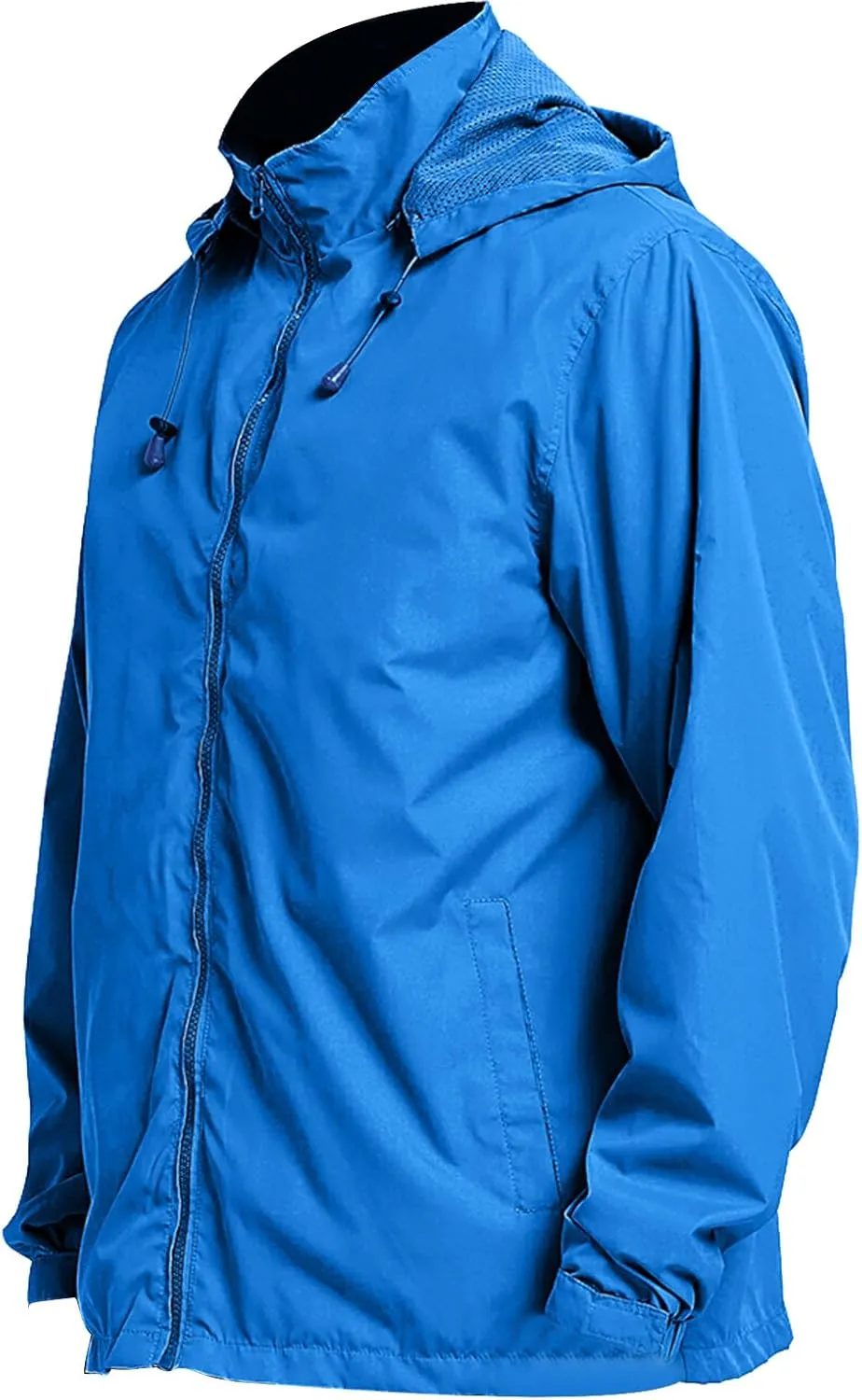 Men's Rain Jacket Waterproof Lightweight Packable Rain Shell Raincoat Hooded Coat Fall Winter Windbreaker for Hiking