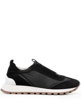 monili-embellished slip-on sneakers