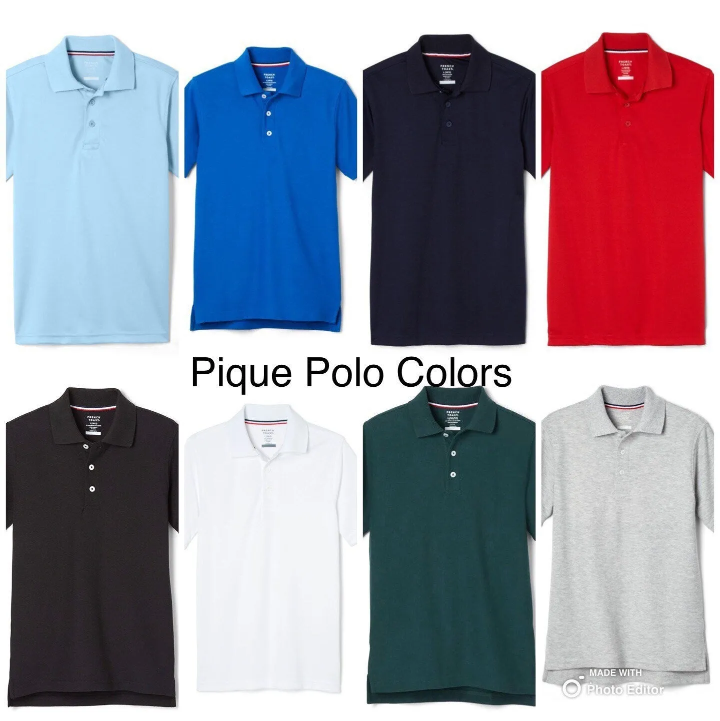 Monogramed Football Polo Shirts for Boys