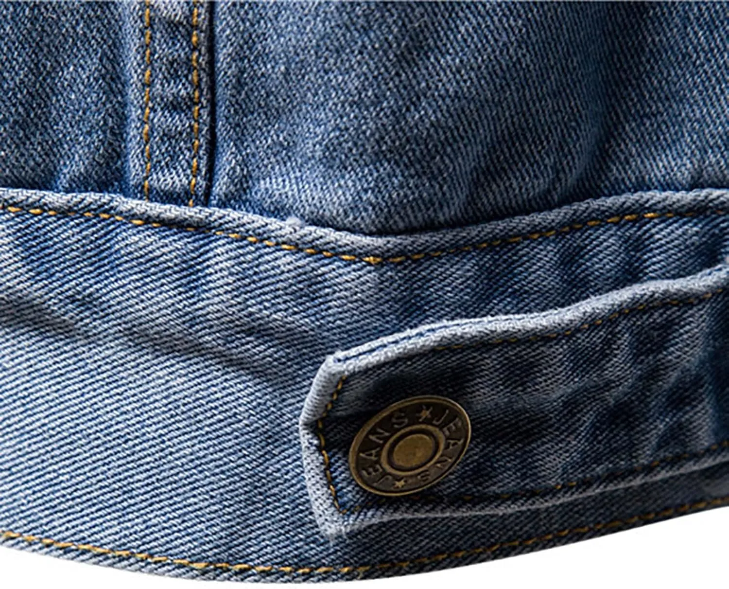NATHGAM Men's Denim Jacket Slim Fit Button Western Cowboy Jackets Distressed Jean Trucker Jackets Fall Fashion Casual Coats