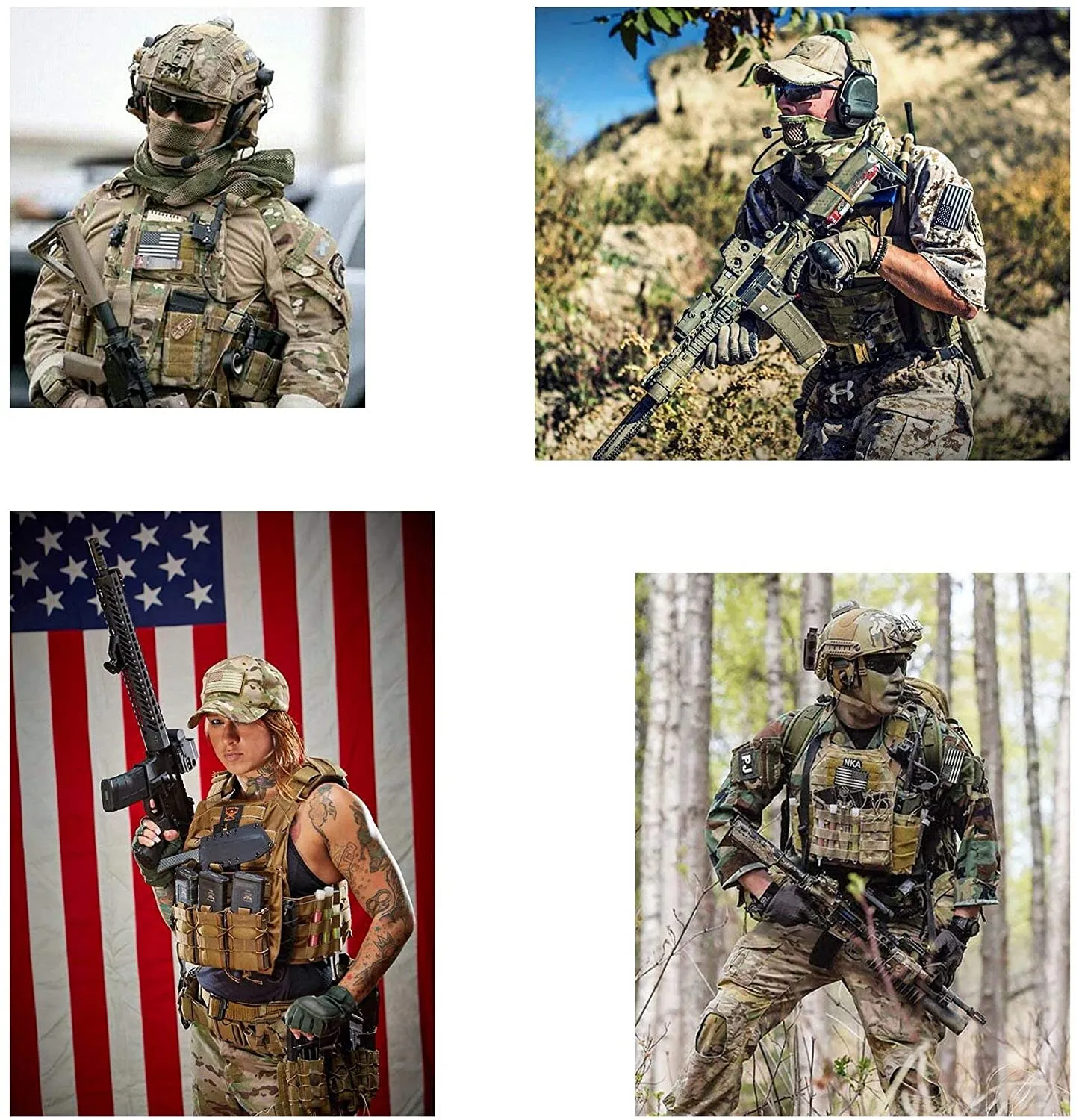 Patches of USA US American Flag,