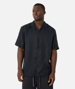 The Del Sur Linen S/s Shirt - OD Black