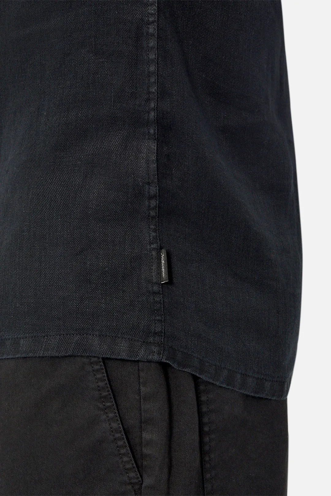 The Del Sur Linen S/s Shirt - OD Black