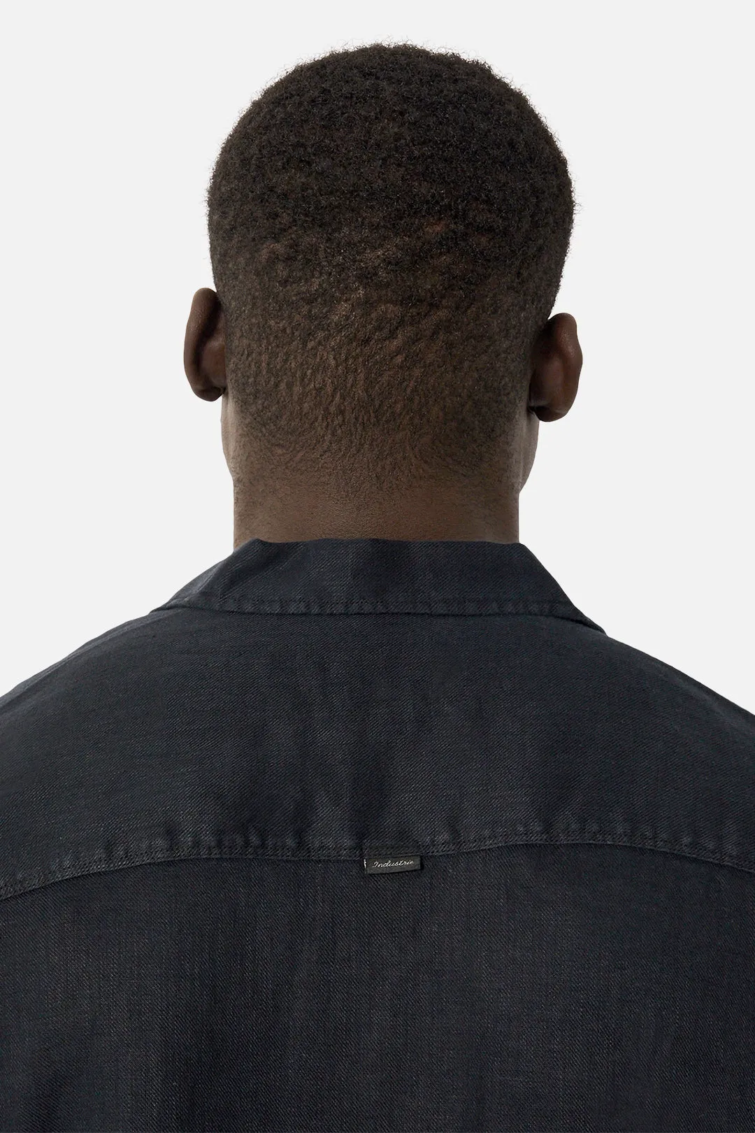 The Del Sur Linen S/s Shirt - OD Black