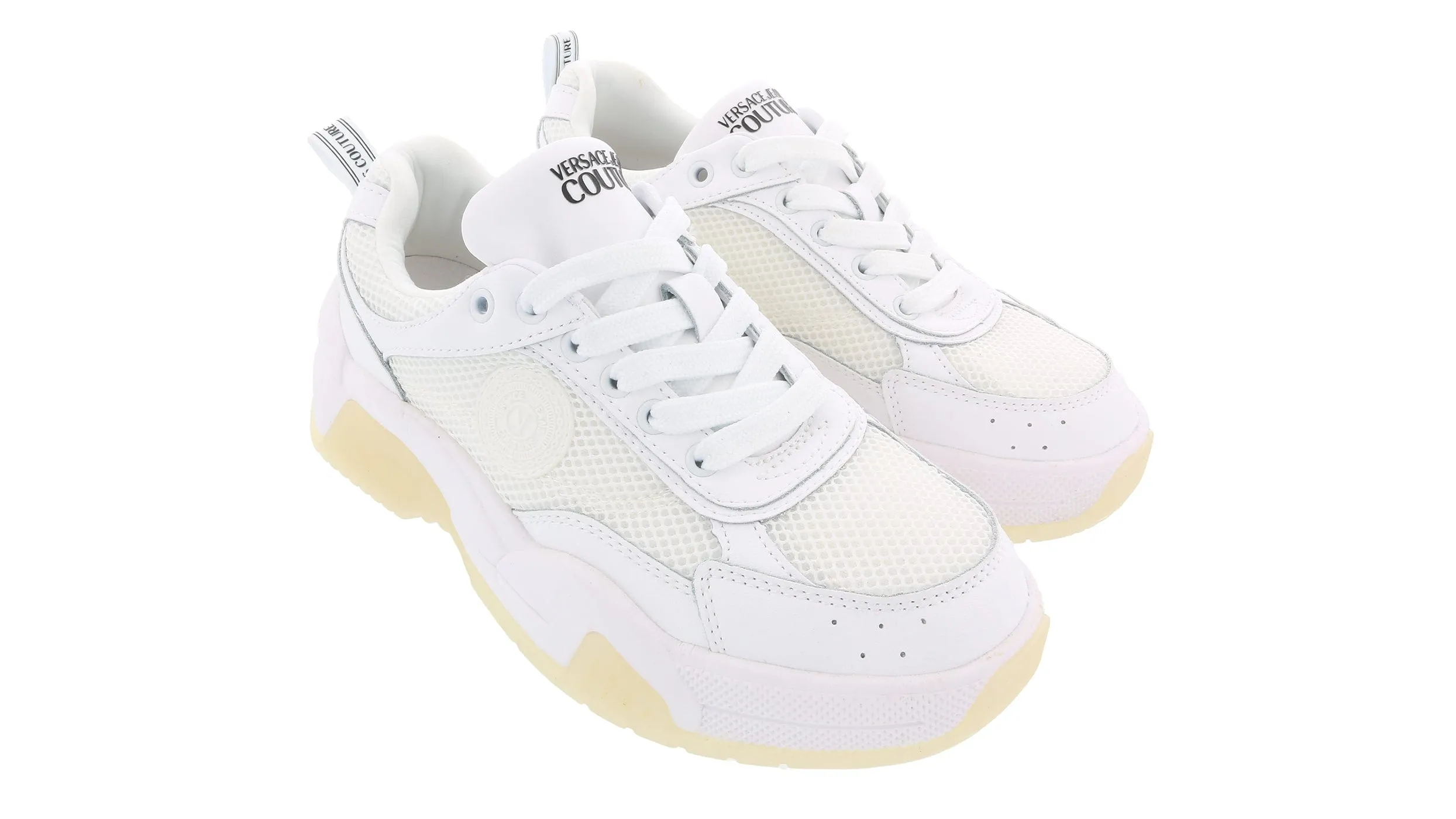 Versace Jeans Couture White Signature Fashion Sneakers