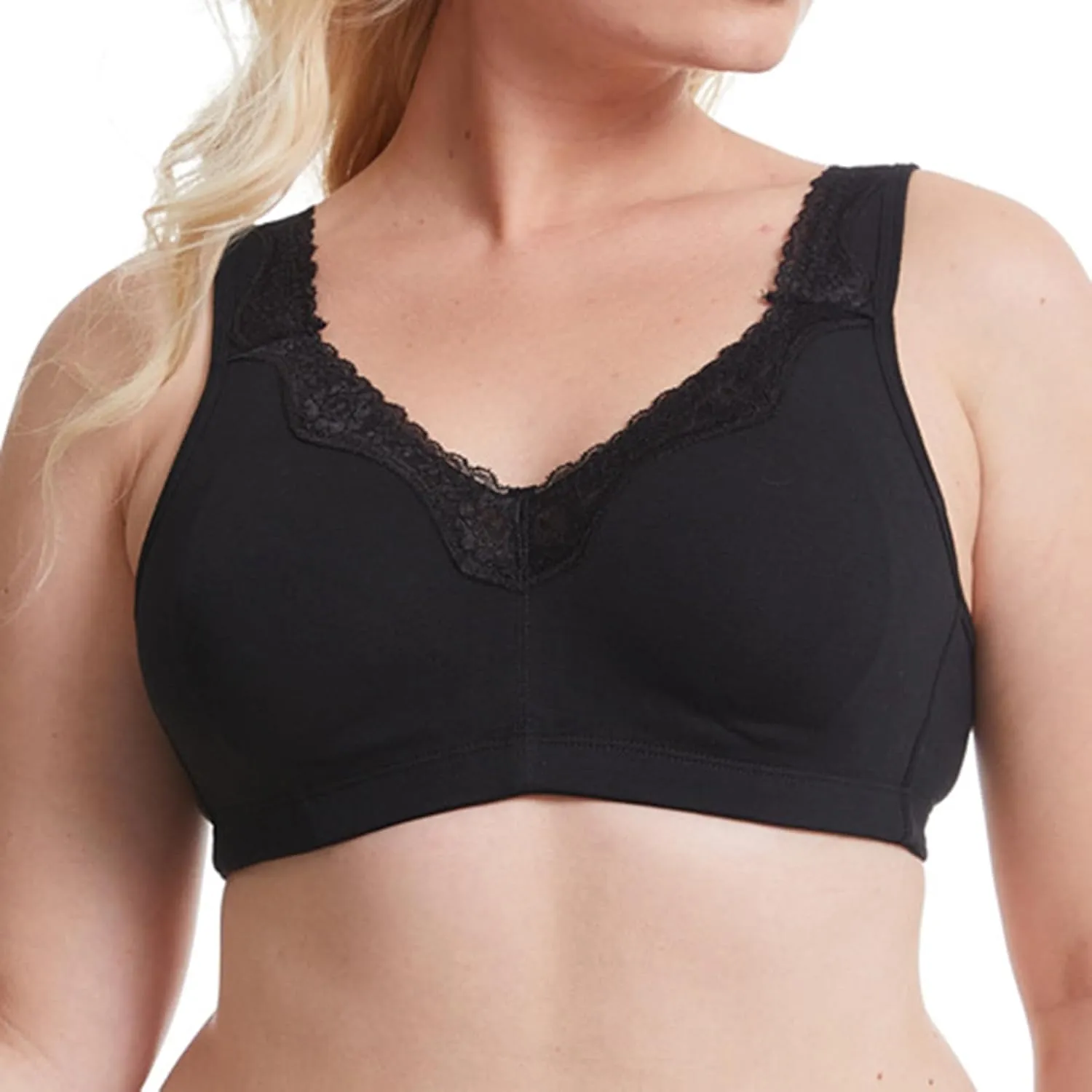 Women Oversized Wireless Sports Bra Breathable Everyday Comfort Cotton Bra No Underwear Active Yoga Sports Bras