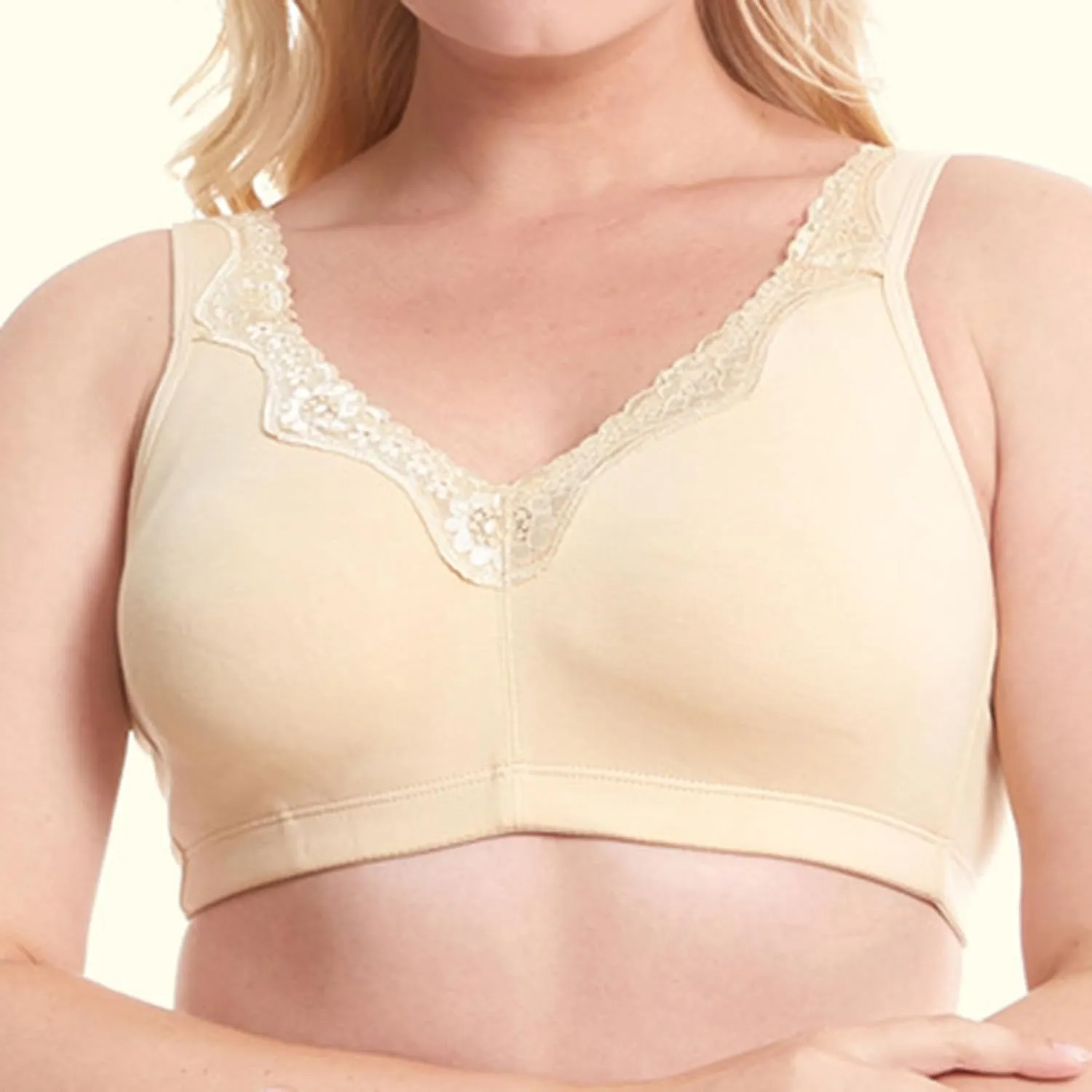 Women Oversized Wireless Sports Bra Breathable Everyday Comfort Cotton Bra No Underwear Active Yoga Sports Bras